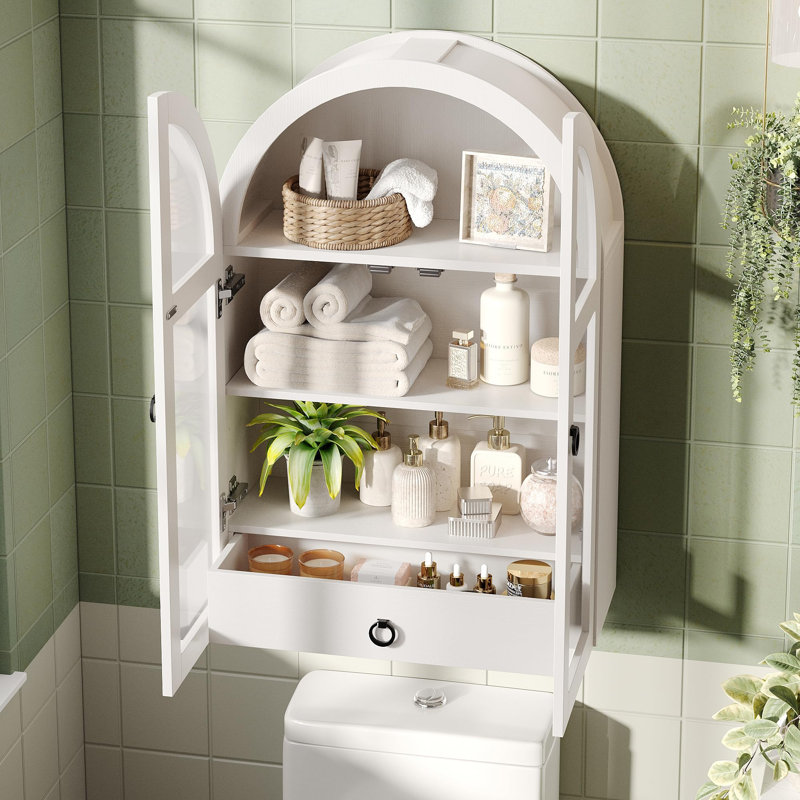 Arched Bathroom Storage Cabinet