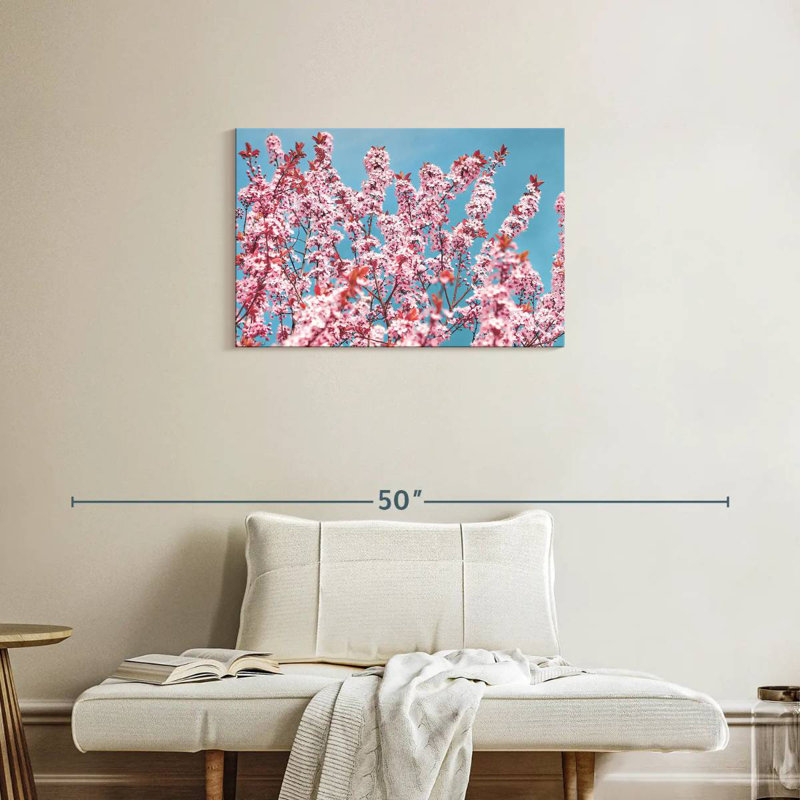 Harnek superbe fleur de cerisier au Japon, H 20 po x l 30 po