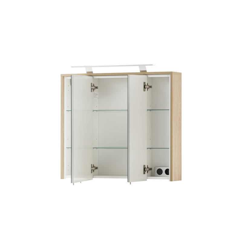 Bonaria 83.3mm W 77.3mm H Medicine Cabinet Mirror