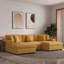 Milbrey 3 - Piece Corduroy Modular Sectional Sofa