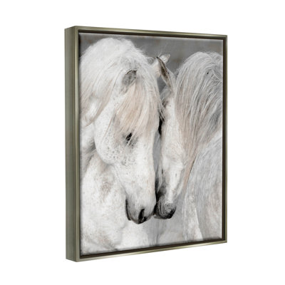 " Hugging Horse Duo Wildlife " by Danita Delimont Painting Print