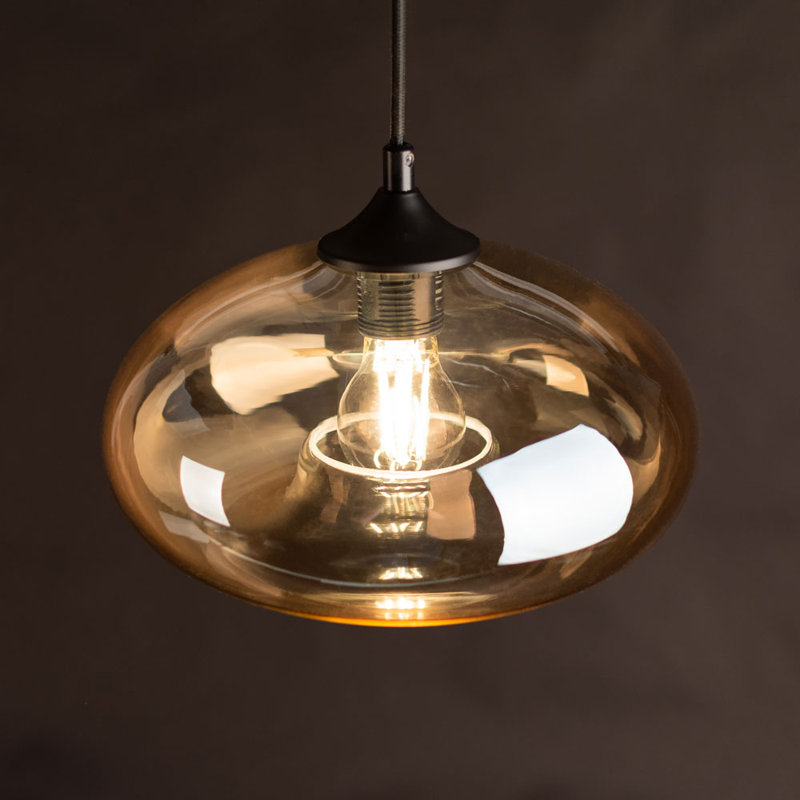 Cruet multi-flame pendant lamp, 230cm H x 33cm W x 33cm D, Clear
