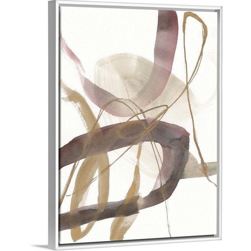Un soupçon de prune I par Jennifer Goldberger - reproduction d'art, Toile blanche encadrée, H 26 po x l 20 po x P 1,75 po