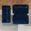 Lit convertible Blue 31, long de 73,2 po, confortable pour les invités de conception moderne en velours, assemblage rapide