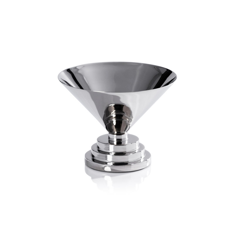 Bol à condiments en métal Mayan, Nickel, 4.5"