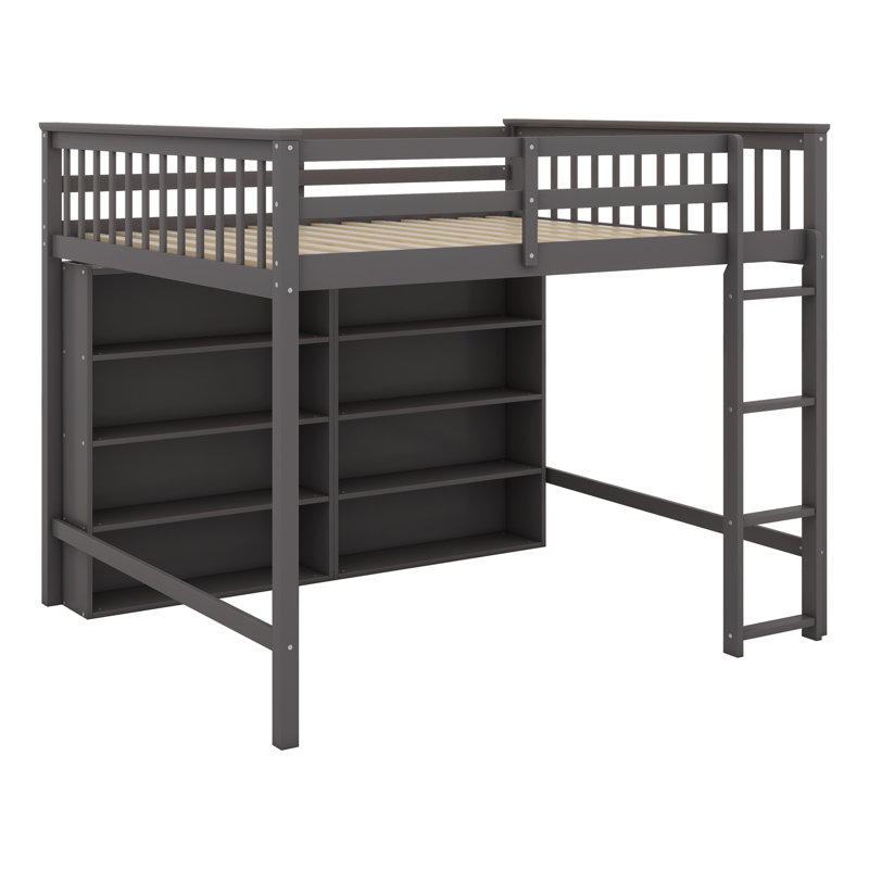 Lit mezzanine double Jamesly Kids, Noir
