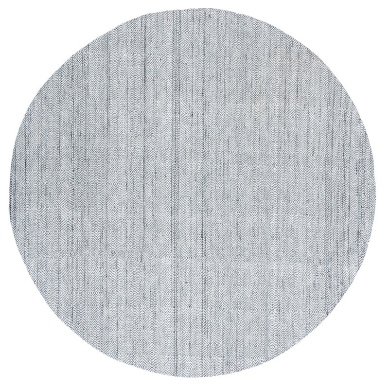 Tapis géométrique tissé à la main Denyse, Rond 6 pi