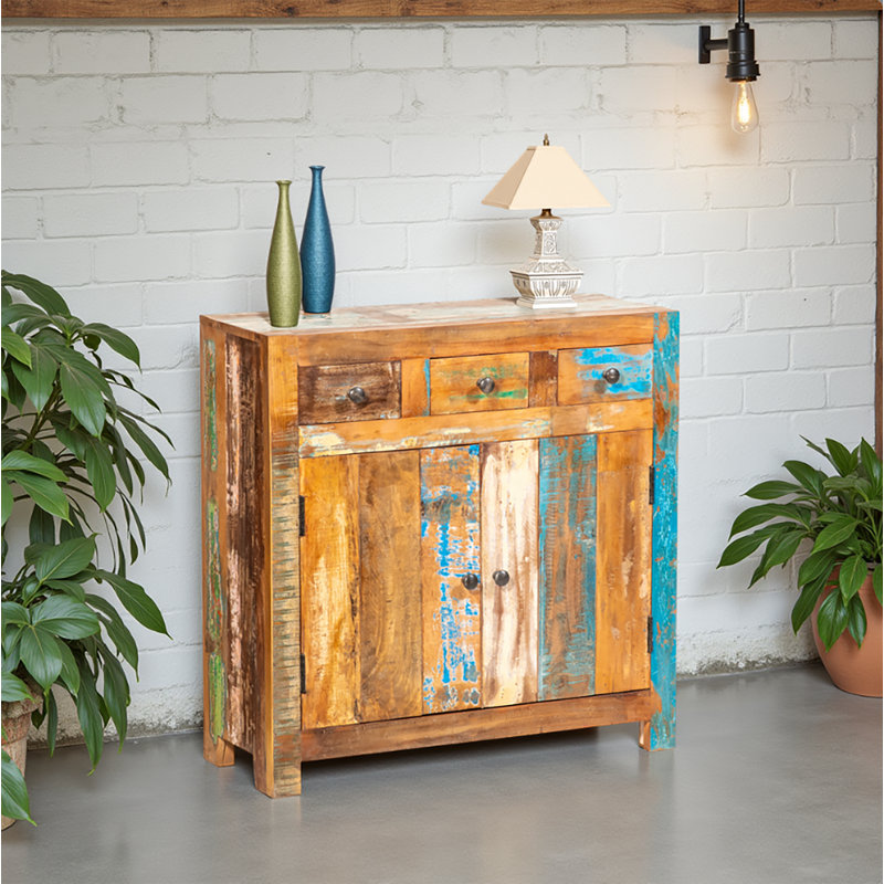 Ranjit 80cm Solid Wood Sideboard