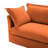 Upholstered Slipcovered Armchair With Ottoman, Deep Seat Armchair W/ Wide Ottoman For Living Room, Armchair Sets With Large Soft Pillows-106581253