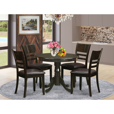 Sroka Rubberwood Solid Wood Dining Set