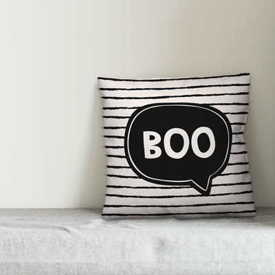  Boo Thought Bubble Throw Pillow Cover