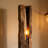 Rustic Solid Wood Floor Lamp with Natural Live-Edge Design