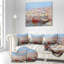 Red Boads In Vintage Village - Sea & Shore Print-29504996-34272990