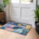 Machine Washable Indoor/Outdoor Chantille ACN1114 Blue Rug