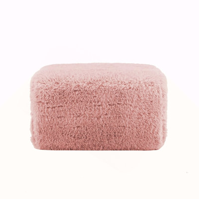 Aviana Ottoman Plush Fabric -Pink
