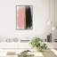 «Blush Around», rose doré, coups de pinceau, rose glamour - peinture sur toile-72476207-72476639