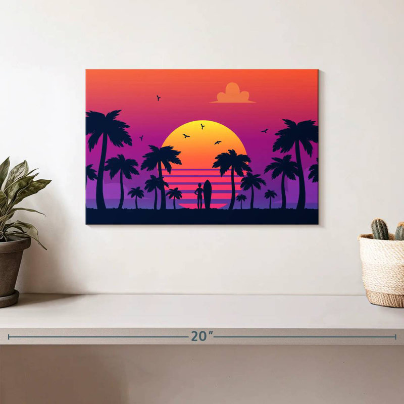 Gillard Neon Sunset, 8" H x 12" W