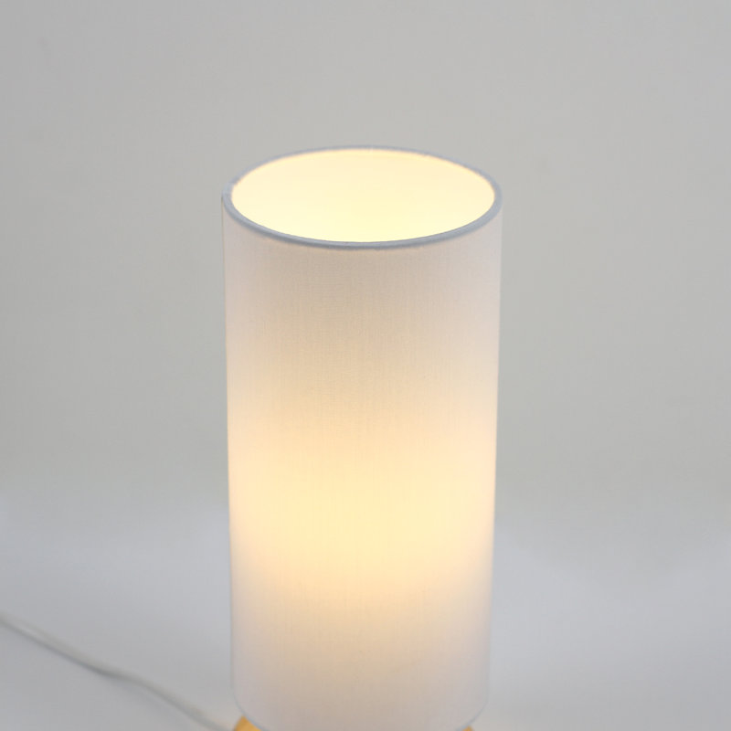 Lampe de table en bois massif Yurith