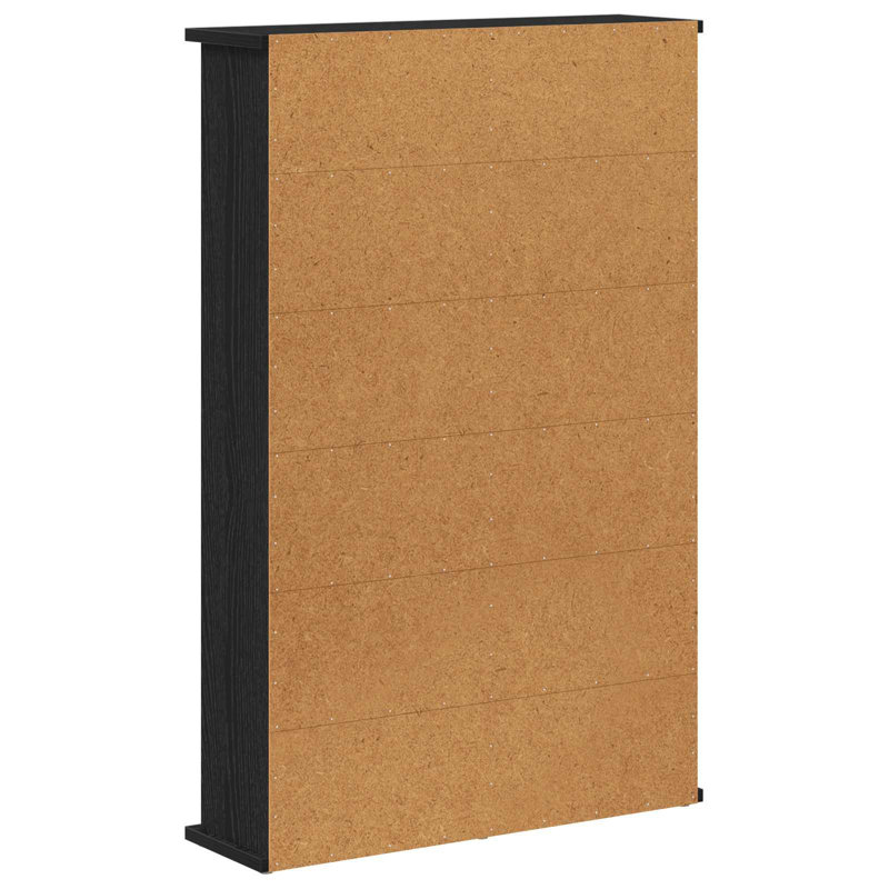 92 cm H Media Shelves, Black Oak