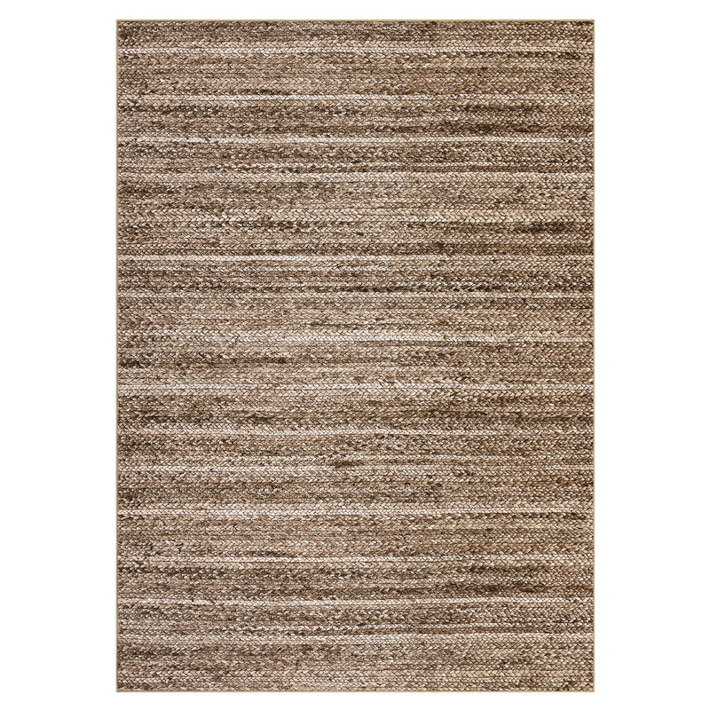 Modern Neutral Washable Rug for Bedroom Entryway Living Room, Brown, Rectangle 10' x 13'