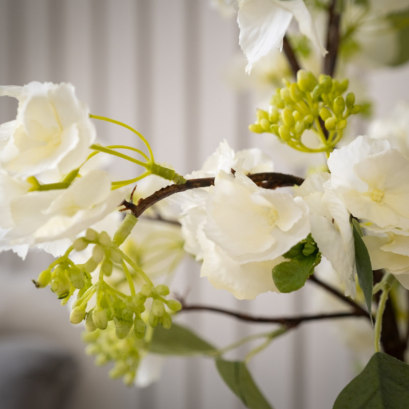 94cm Faux Eucalyptus Blossom Spray Pack