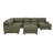 Antanisha 139.5" Wide Genuine Leather Left Hand Facing Modular Sectional with Ottoman-2096896252