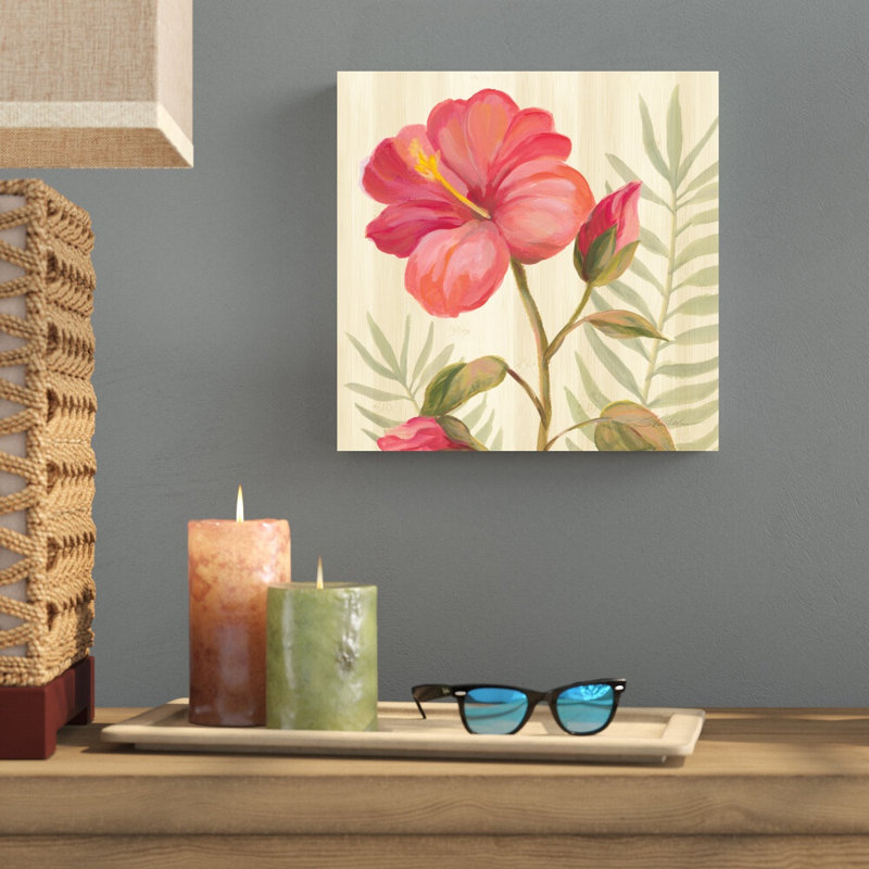 "Jardin tropical" par Silvia Vassileva, reproduction d'art sur toile tendue, H 12 po x l 12 po