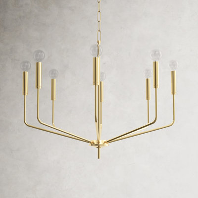 Schwab 8  Light Candle Style Traditional Chandelier