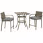 Outdoor Wicker Bar Set with Sturdy Construction and Comfortable Stools-1257998136-1257998141