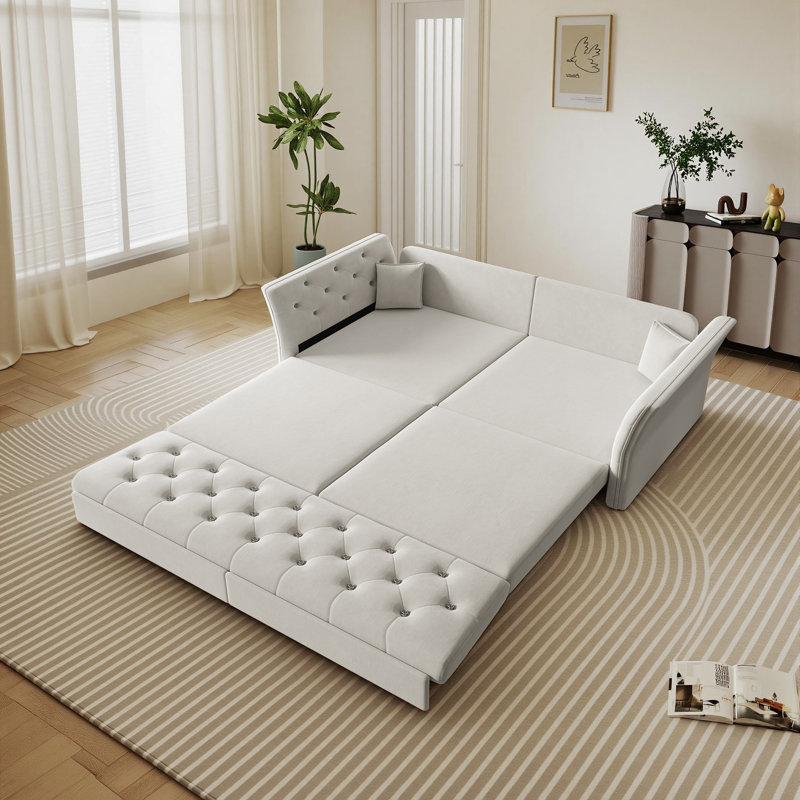 Canapé-lit convertible Modern, Gris clair
