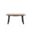 Accie Extendable Metal Base Dining Table