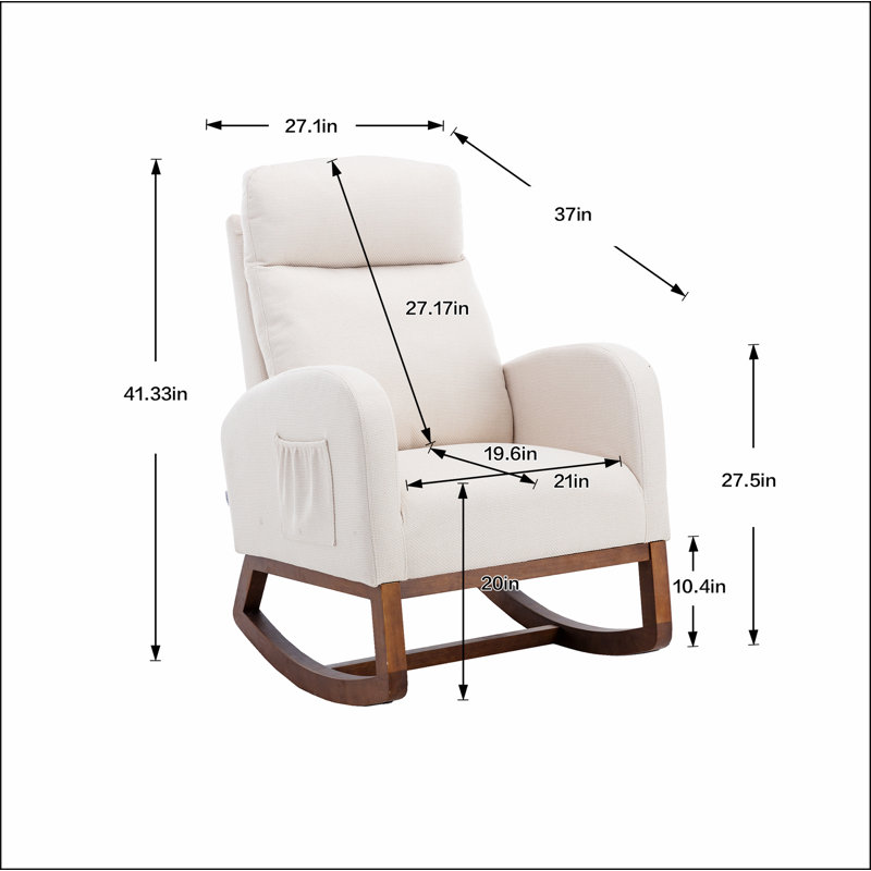 Chaise berçante confortable