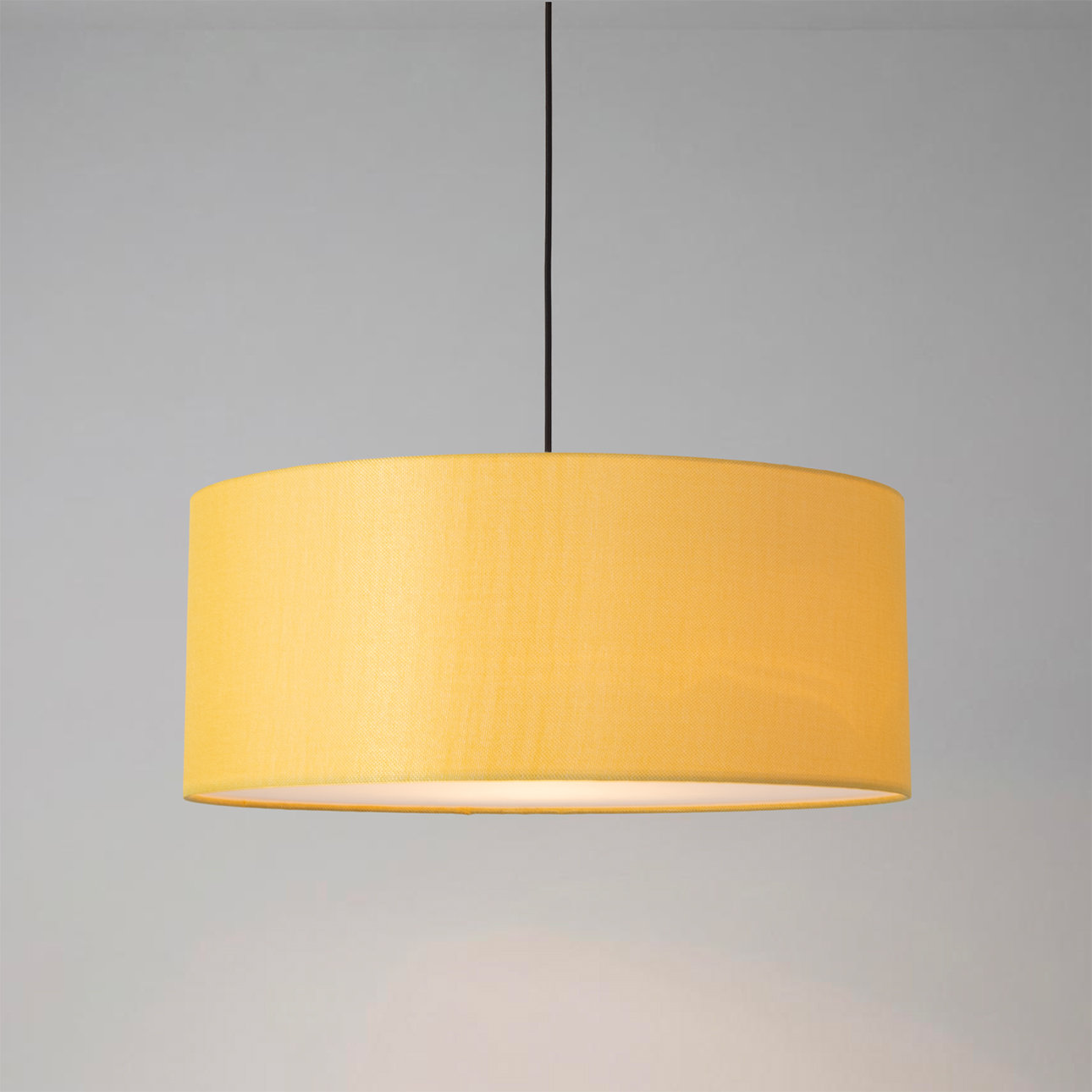 Pendant Kit Stretch Linen Single Pendant, Mustard
