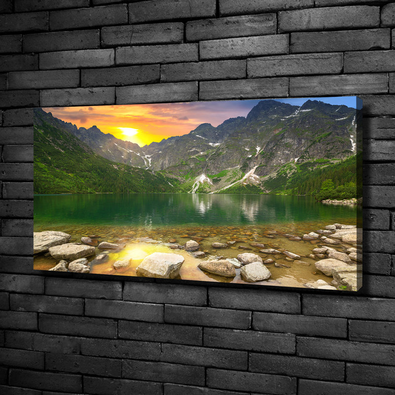 Sea Eye Of The Tatra Mountains - Wrapped Canvas Print
