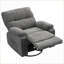 Fauteuils inclinables, fauteuil pivotant pivotant à 360 ° avec coussins moelleux, gris ardoise | Fer et cadre en plastique