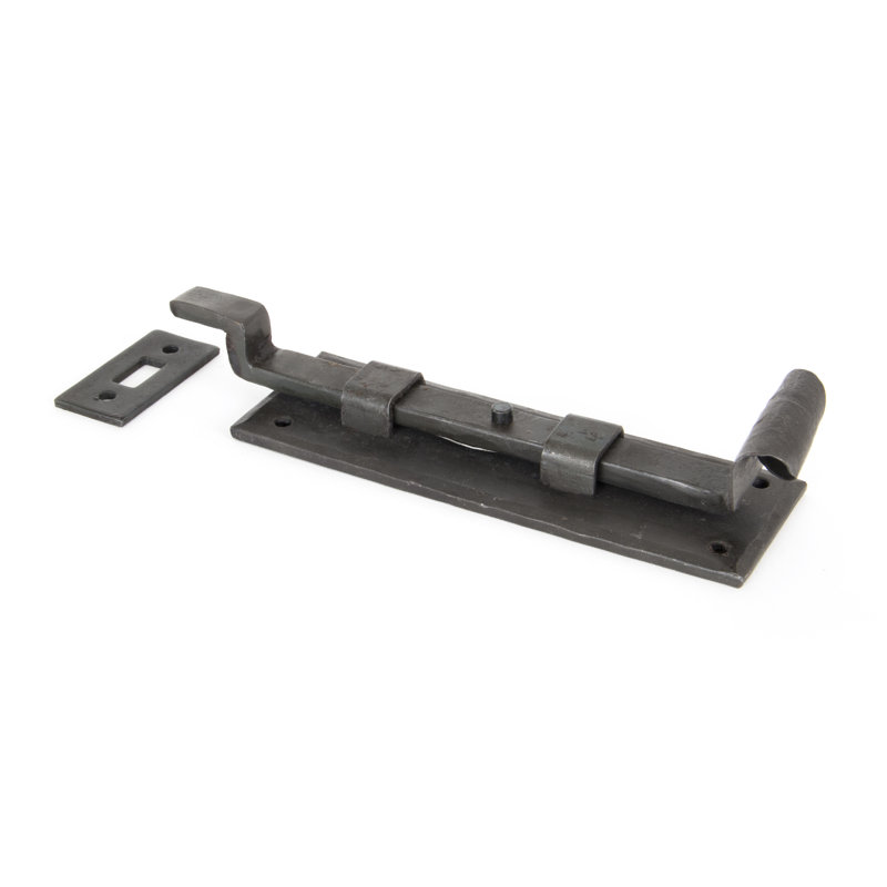 Fishtail Cranked Door Bolt, Beeswax