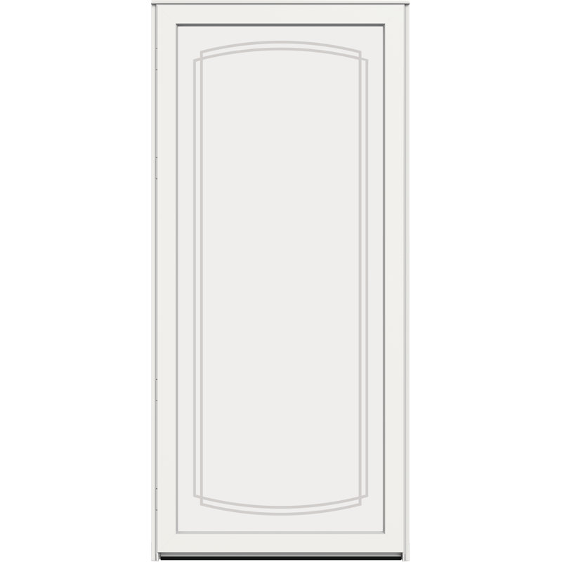 Porte biseautée réversible avec vue interchangeable 60MT, L 36 po x H 81 po x P 1,88 po, Blanc