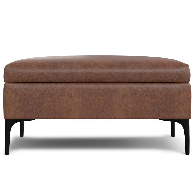Repose-pieds de rangement pour table basse 36 po avec couvercle relevable Rebecca