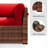 Yentin Straight Wicker Loveseat with Cushions-650554561