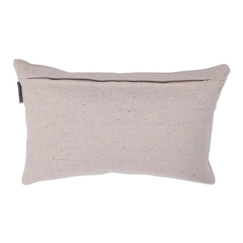 Coussin décoratif lombaire Noël / Fêtes, pois noirs, 12 po x 20 po, Noir