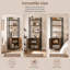 Adyaan 60 cm W Steel Etagere Bookcase-263937106
