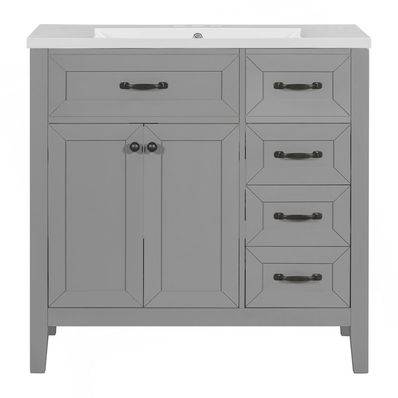 Meuble-lavabo élégant avec rangement spacieux et construction durable, parfait pour les salles de bain organisées et élégantes.
