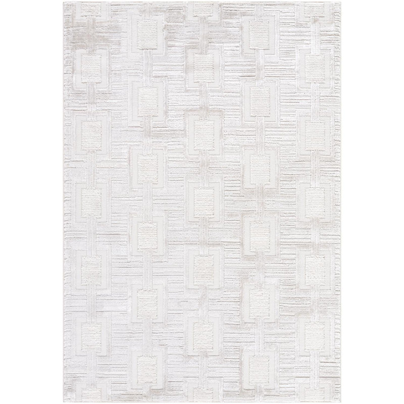 Geometric Indoor Rug, Rectangle 6'7" x 9'