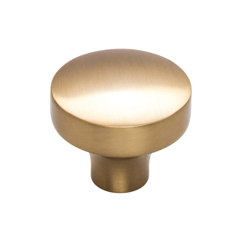 Honey Bronze Round Mushroom Cabinet Knob with Mounting Hardware