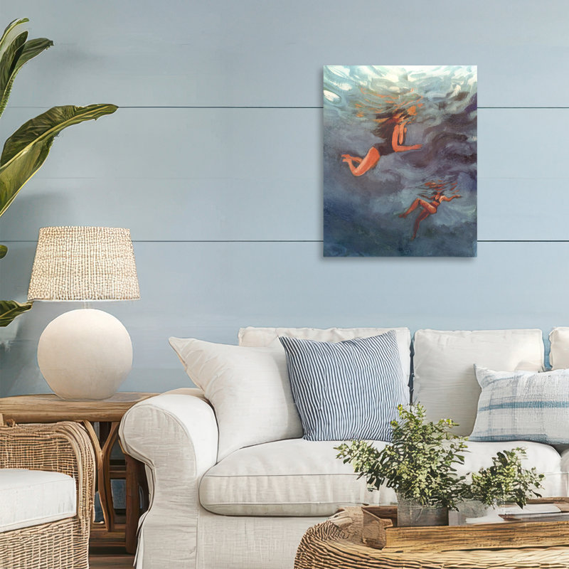Underwater Summer's Dance Canvas, design par Victoria Barnes, H 20 po x l 16 po