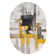 Doucette Abstract Ivory/Gold/Gray Area Rug