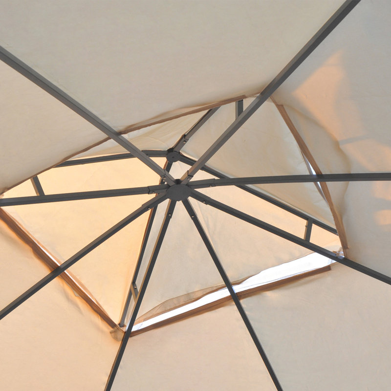 Milanna 1.1m x 1.1m Steel BBQ Gazebo
