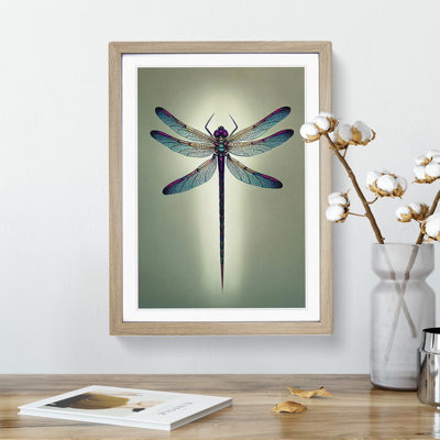 Angelical Dragonfly - Framed Print