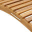 55 cm Long Reclining Acacia Single Chaise with Cushions and with Table