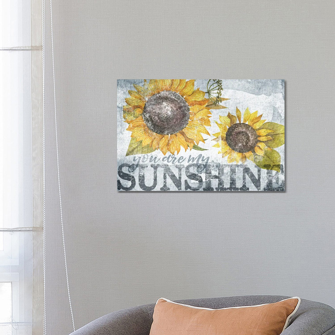 Sunshine Sunflower by Gigi Louise - Wrapped Canvas Print